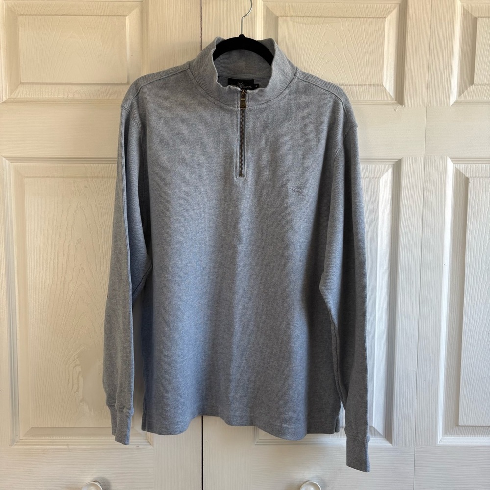 Rodd&Gunn Blue Sea Breeze Quarter-Zip Australian Cotton Sweater M Preppy Finance